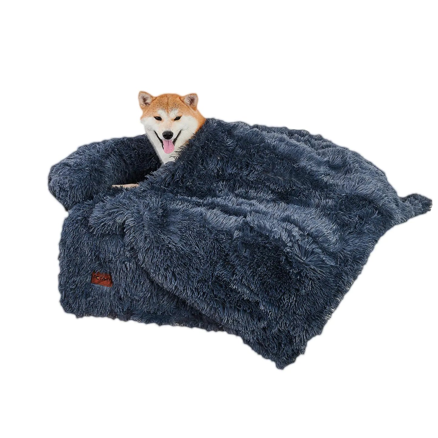 DOG SOFA-BED & MAT. PLUSH FAMILY DOG COUCH COVER