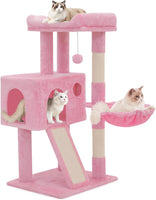 PINK CUTE CAT TREE TOWER FOR INDOOR FAMILY CATS