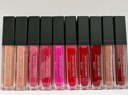 JACQUI ADORE LIP GLOSS WATERPROOF LIQUID LIPSTICK HIGH PIGMENT