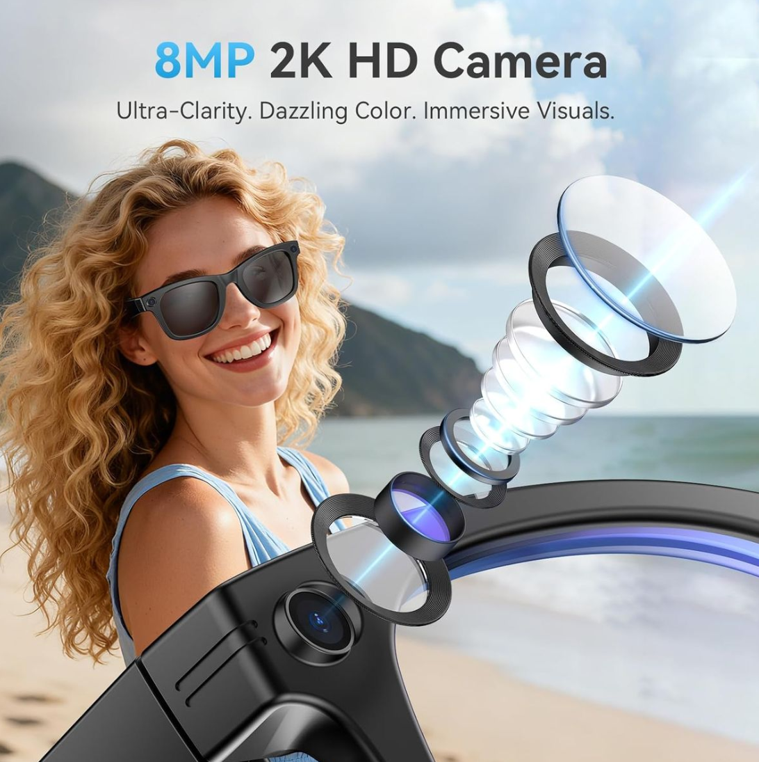 8K Camera Recording Smart AI Glasses
